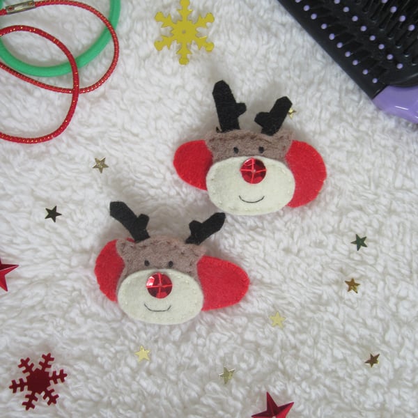 Reindeer hair clips