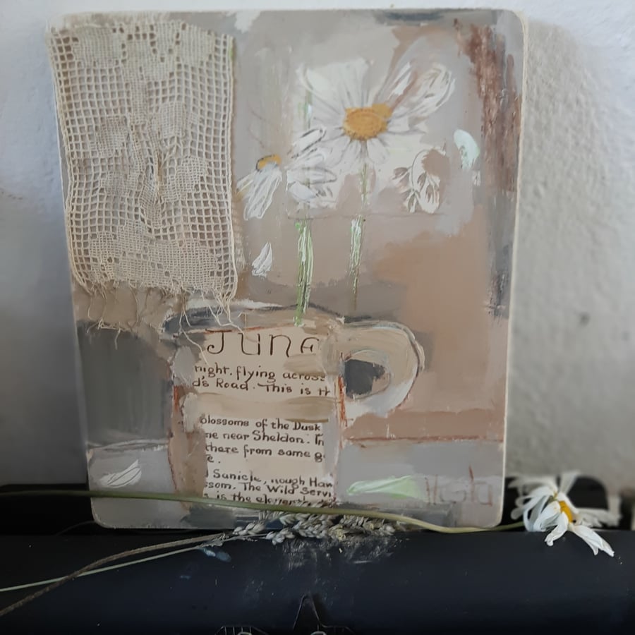 Flowers in jug contemporary painting 