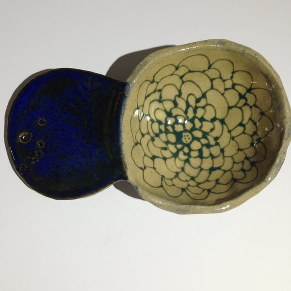 Ceramic stoneware spoon scoop