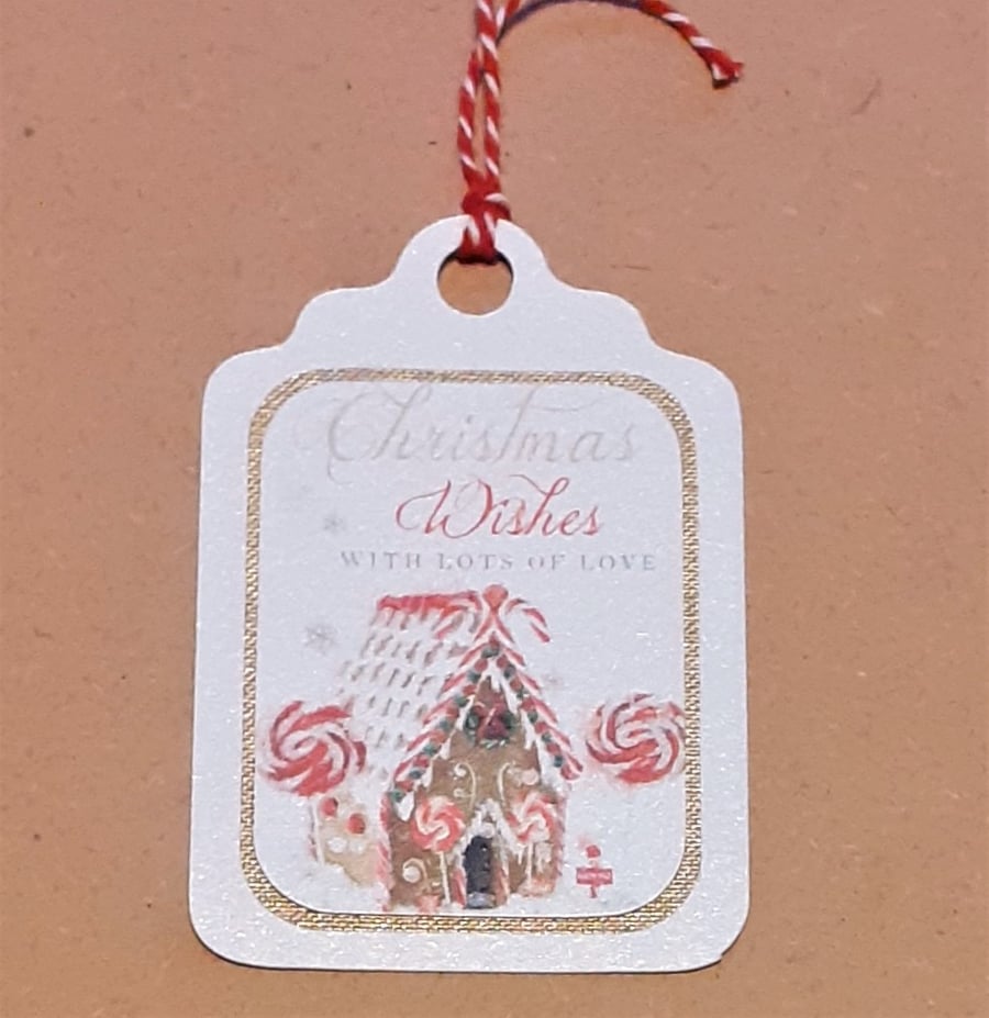 Christmas gift tag - Gingerbread House