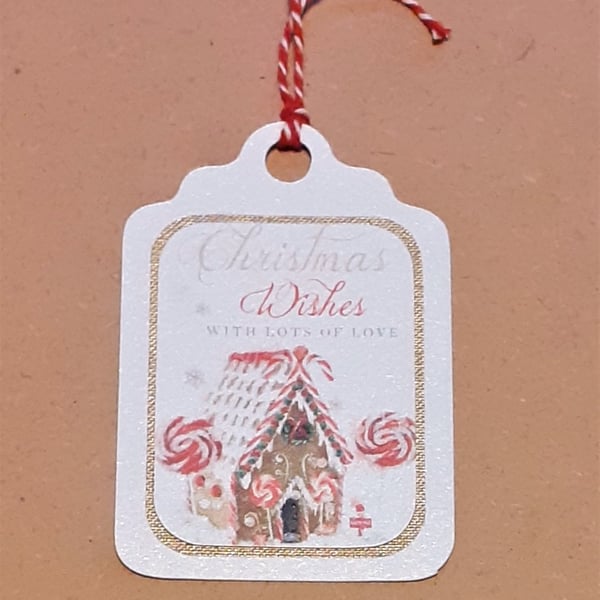 Christmas gift tag - Gingerbread House