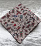 Liberty Lawn handkerchief. Insects design. Cotton handkerchief. - Image 5