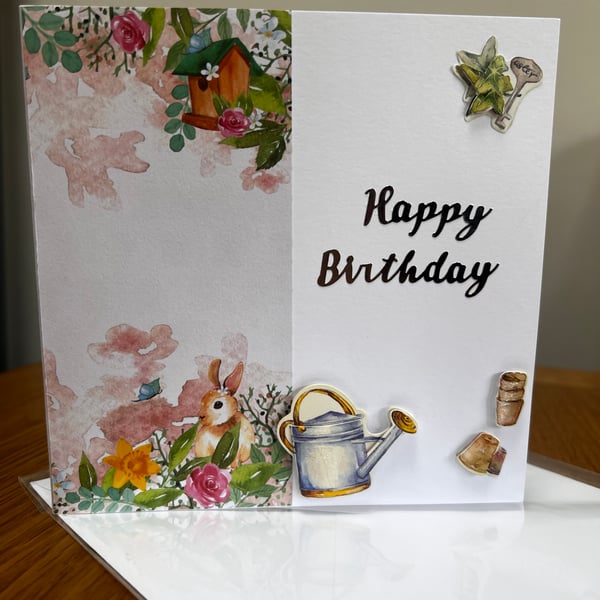 Handmade Spring time Birthday card