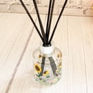 Reed Diffuser Bottle Hand Painted with Sunflowers 