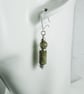 Earrings, Sterling Silver and Unakite and Jasper Droppers - Image 7