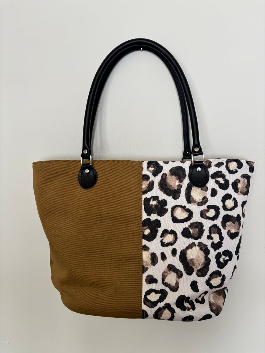The Stanley Leopard structured tote bag