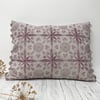 Hand Printed Linen Cushion - EIRA - Raspberry Red