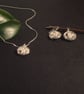 White Freshwater Pearl Nest Pendant - Wire-wrapped Sterling Silver Necklace - Image 4