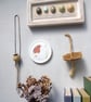 Robin and Snowdrop mini wall plate  - Image 3