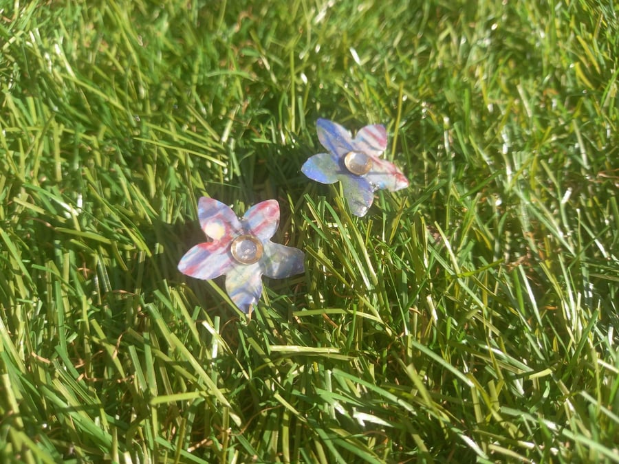 Monet Flower Studs