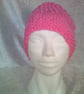 Chunky Raspberry Pink Ladies Hat - Image 1