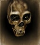 Gothic Horror Archival photo in Antique Upcycled Frame - Image 3