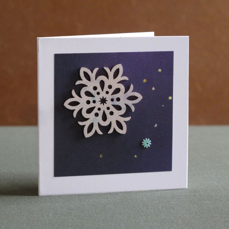 Unique Hand Made Christmas Card with Envelope