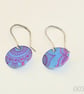 003 - Handmade Aluminium and Silver Reversible Earrings - Image 1