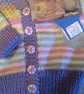  Designer Baby Girl's Pure Merino Wool Hand Knitted Cardigan  6-12 months size - Image 6