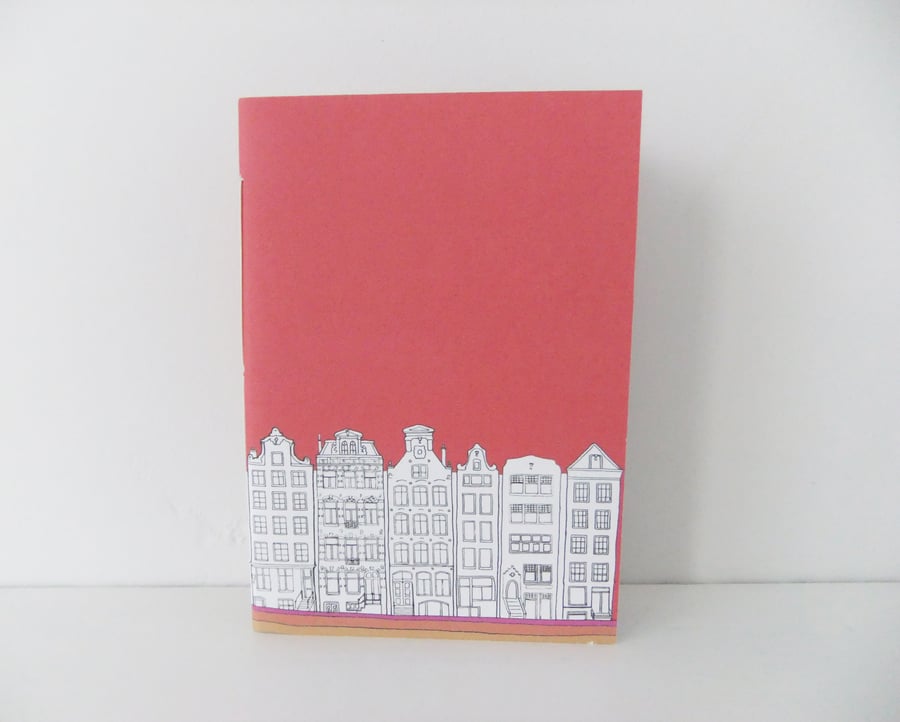 Small Amsterdam Notebook - coral 