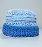 Crocheted Freestyle Flat Top Beanie Hat - Image 1