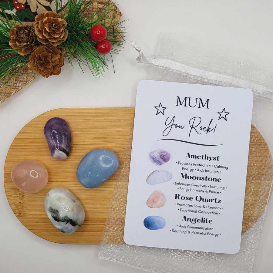 Gift For Mum Crystals Gift Set You Rock Gemstones Mother's Day Gifts For Women G