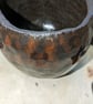 Dark metallic & red handmade pot - Image 8