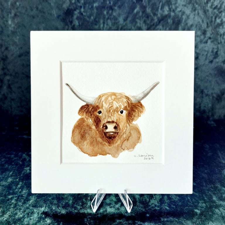 Highland Cow - Original Watercolour Painting