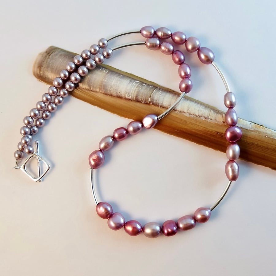 Pearl Necklace - June Birthday, Bridal Jewellery, 30th Wedding Anniversary Gift