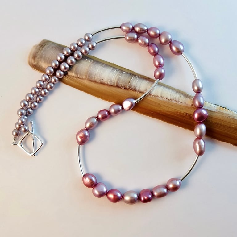 Pearl Necklace - June Birthday, Bridal Jewellery, 30th Wedding Anniversary Gift