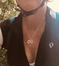 Solid Sterling Silver Infinity Bike Necklace, cycling pendant - Image 3
