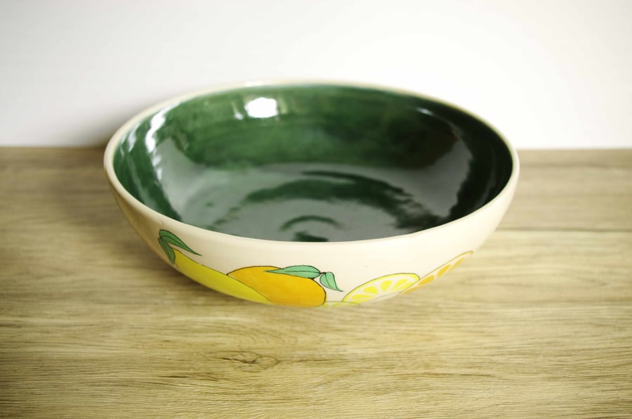 Medium Bowl - Lemon, Lime and Orange, Pattern 