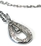 Sunflowers and Sunshine  Solstice -  Pendant necklace - PMC - recycled silver  - Image 2