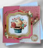 Handmade Birthday Card, Floral Cupcake Card, Luxury Greeting Card, - Image 10