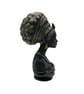 African queen bust, black woman sculpture, two tone bronze figurine, 3d printed  - Image 4