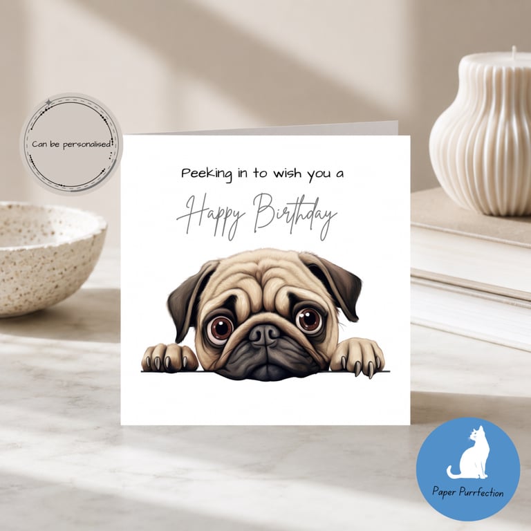 Happy Birthday Card with French Bulldog