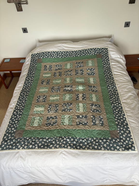 Handmade Patchwork Quilt 'Thank you Mrs. S'