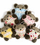 Bear Hug Hanging Decoration with Patterned Heart, Letterbox Gift - Image 10
