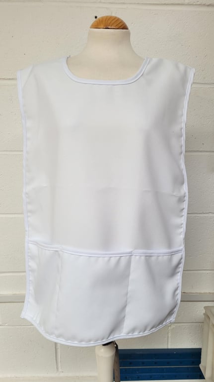 White golf caddy bibs - Made in England. option to personalise