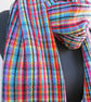 Sold - Multicoloured Houndstooth Scarf - Image 2