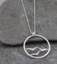 Flock of Gulls Sterling Silver Statement Long Pendant - Image 2