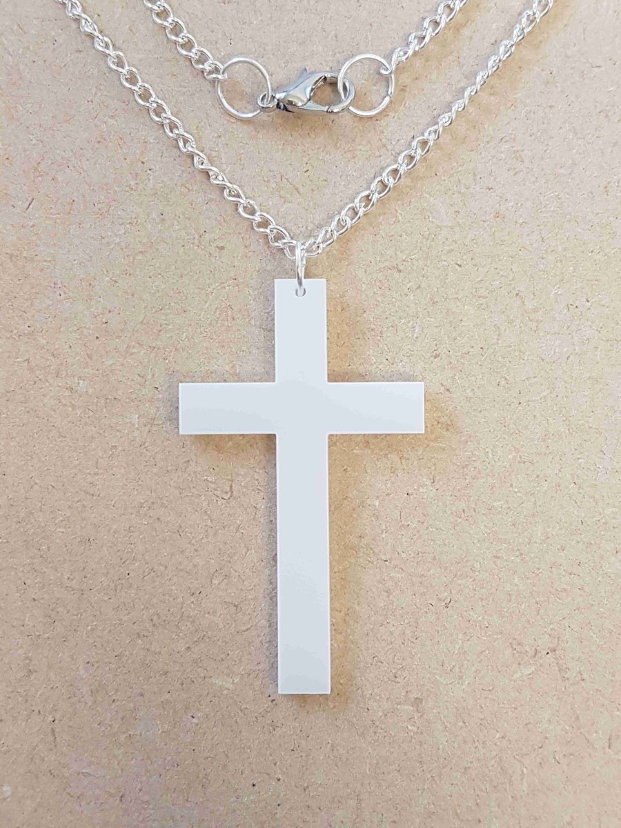 Cross Necklace - Acrylic