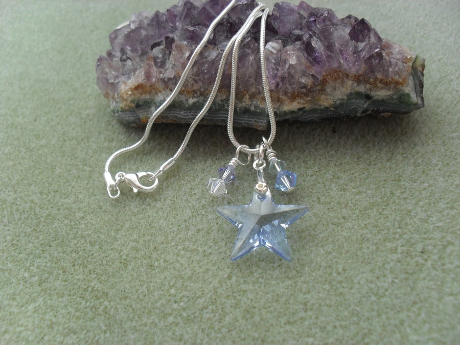  Crystal Star Necklace With Swarovski Elements
