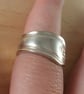 Upcycled Silver Plated Daisy Spoon Handle Ring (SPR102511) - Image 7