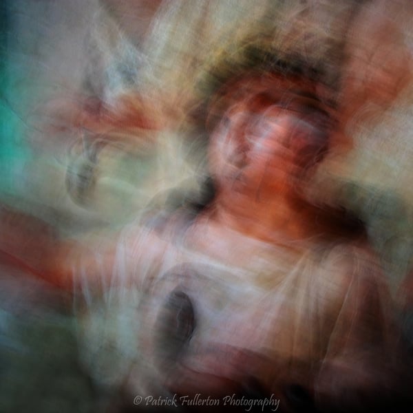 ICM photo of ancient wall art in Pompeii 8x8" Giclee fine art print