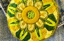 Hand embroidered brooches 