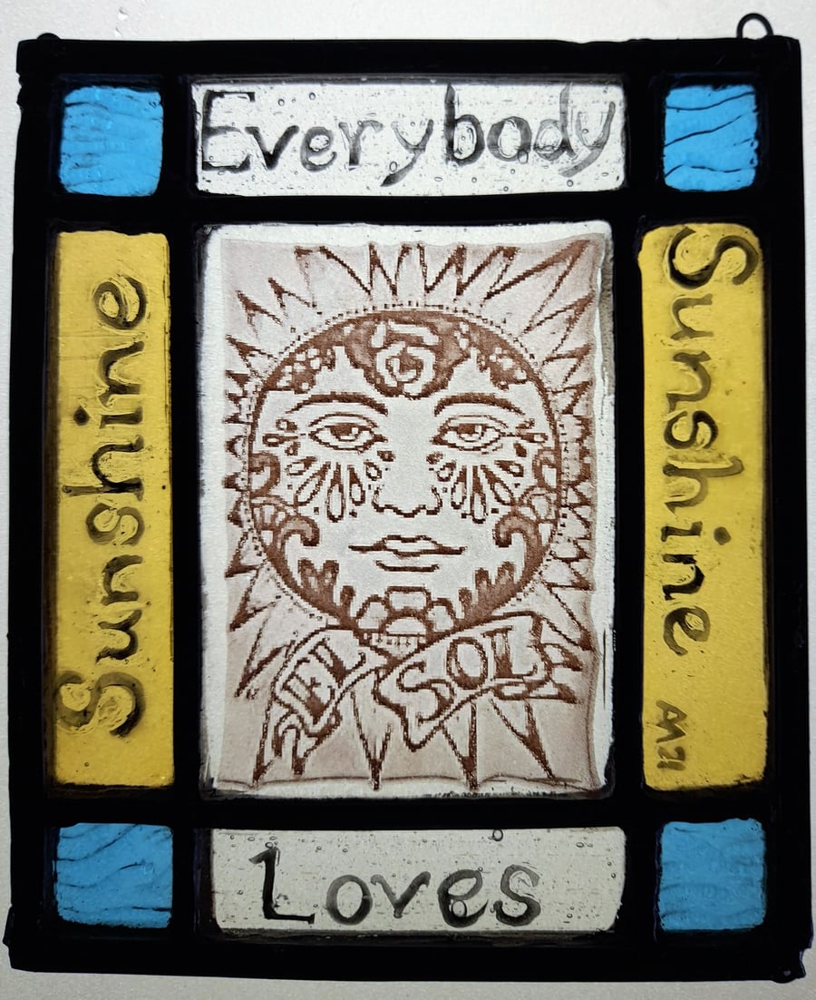 Contemporary Stained Glass - La Sol 