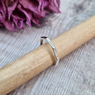Sterling Silver Octagon Stacking Ring - JBJ4016