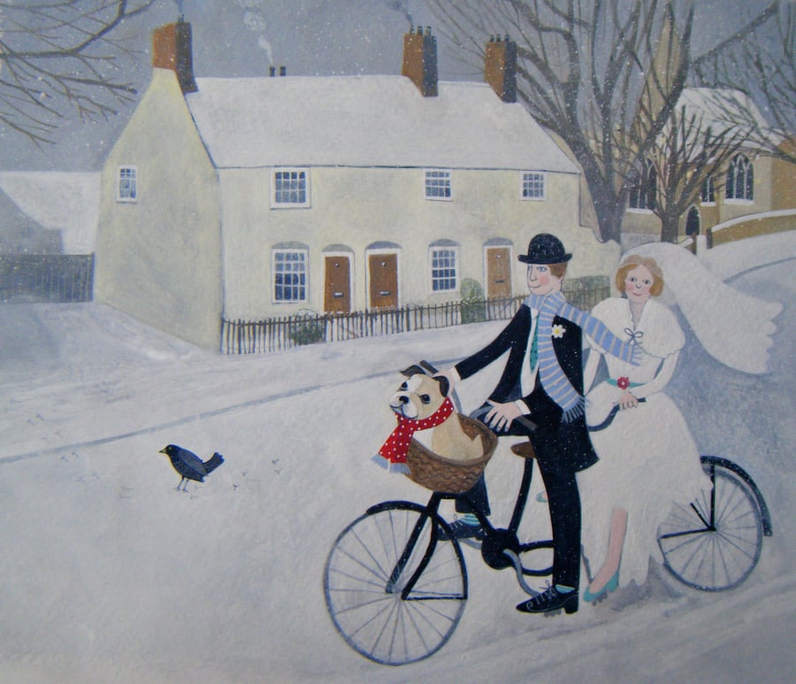 A Bicycle Made For Two Giclee Print