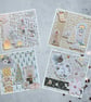 Handmade Festive Christmas Cards in Pastel Shades. Set of 4 Square ...