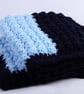 Blue Baby blanket, a handmade extra thickness crochet baby blanket, shawl  - Image 5