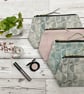 Hand Printed Linen Zipped Cosmetic Bag - Image 7