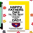 Funny Father's Day Card Best Dad, Joke Superhero Fathers Day Card