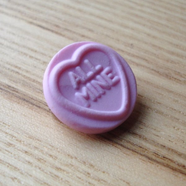All Mine Love Heart Badge